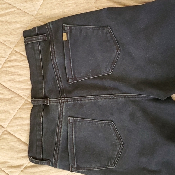 DG2 By Diane Gilman  Skinny Embroided Sequence Stretch Dark Blue Denim Jeans. - Picture 4 of 9